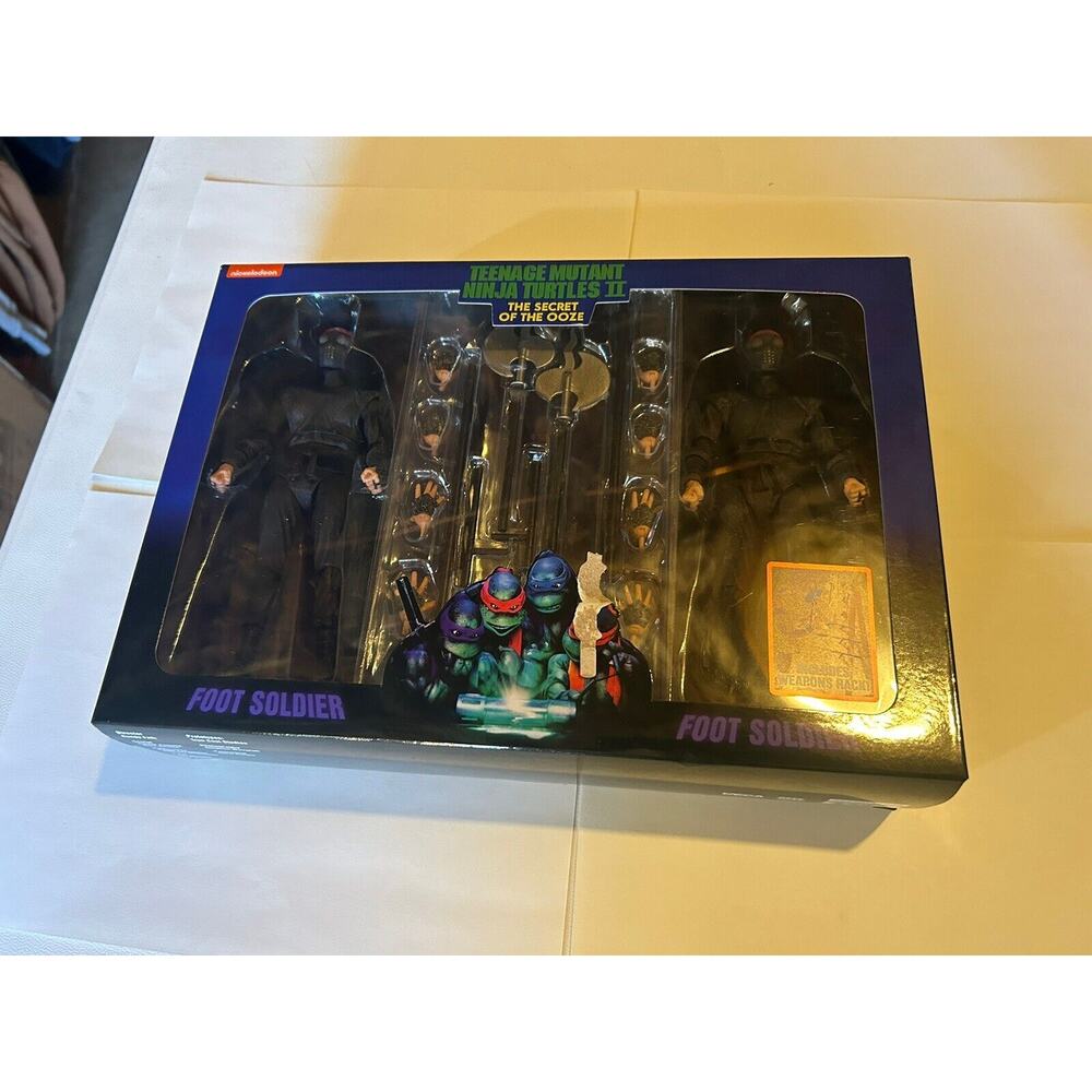 NECA 2 Pack Foot Soldiers TMNT Teenage Mutant Ninja Turtles II Secret Ooze NEW